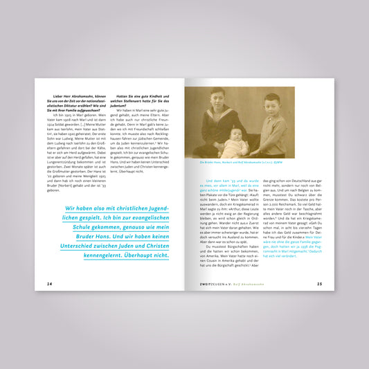 Rolf Abrahamsohn – ZWEITZEUGEN Interview-Magazin