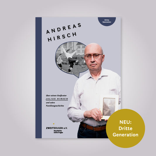 Magazin-Cover: weißer Mann mit Brille hält Bild in den Händen. Neben ihm eine Sprechblase, in der ein Fußballspieler kickt. Hinweis auf dem Cover: NEU: Dritte Generation.